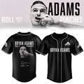 Bryan Adams Merch Roll With The Punches Tour 2026 Signature Baseball Jersey Music Lovers Gifts