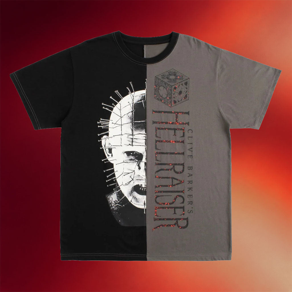Halloween Horror Nights 2026 Hellraiser Split Fashion T-Shirt Halloween Horror Nights Merch