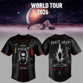 Kanye West World Tour 2026 God Want You Heaven And Hell Black Baseball Jersey Kanye West Merch