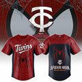 Minnesota Twins X Spider Man Brand New Day Baseball Jersey Twins Merch Gifts For Brother