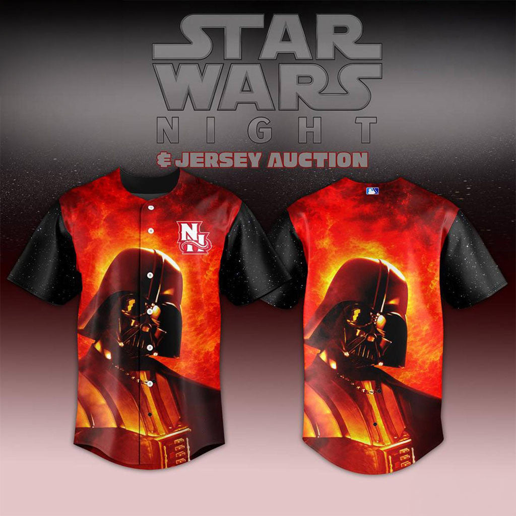 New Hampshire Fisher Cats X Star Wars Darth Vader Night Baseball Jersey Cats Merch Fans Gifts