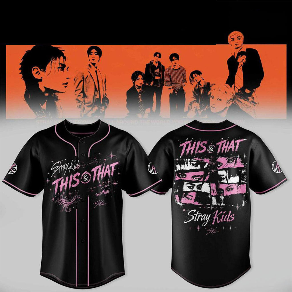 Stray Kids This Is That Baseball Jersey Stray Kids Merch Gift Ideas For Music Lovers