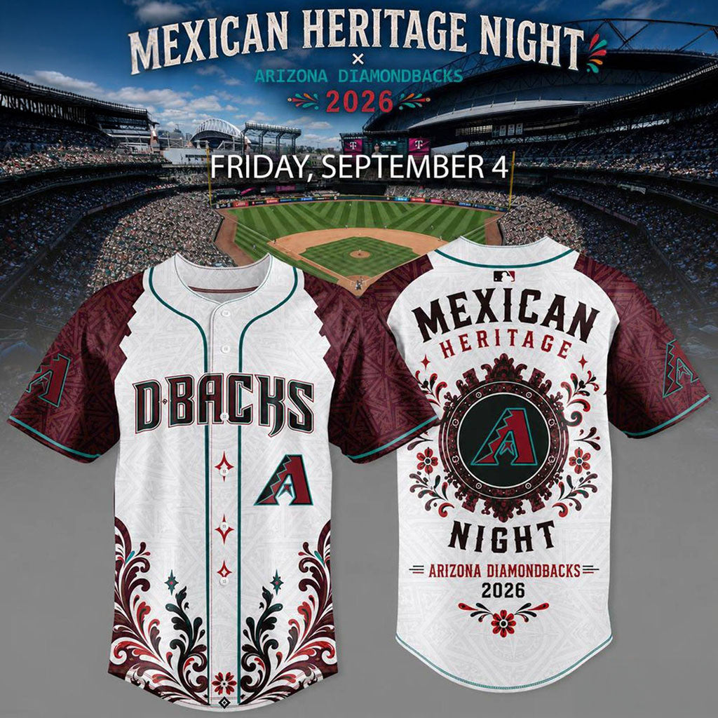 Arizona Diamondbacks Mexican Heritage Night 2026 Baseball Jersey Diamondbacks Merch Fan Gifts