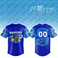 Custom Fayetteville Woodpeckers X Moana Night Baseball Jersey Woodpeckers Merch BFF Gifts