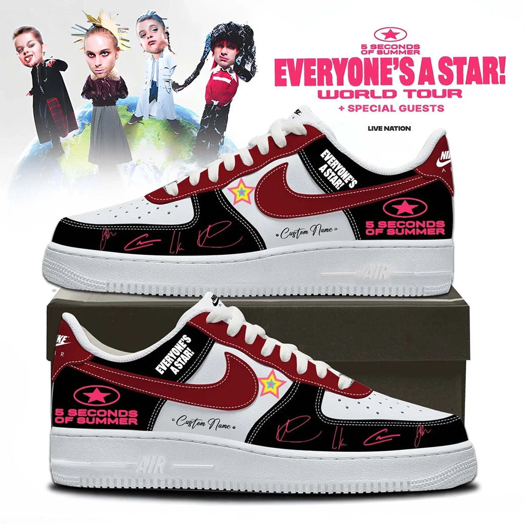 Customized 5 Seconds Of Summer Everyone's A Star Signed 2026 Sneakers 5SOS Merchandise
