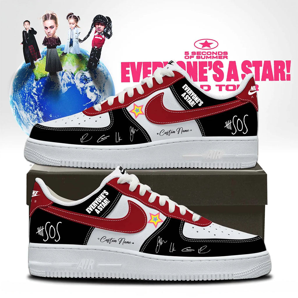 Personalized 5 Seconds Of Summer Merch 5SOS Everyone's A Star Signed 2026 Sneakers Fan Gifts