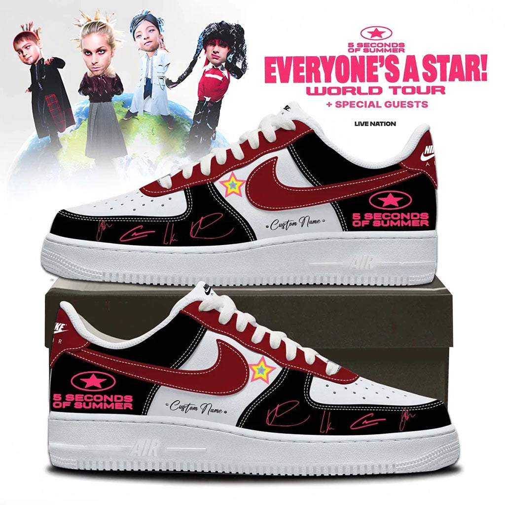 Personalized 5 Seconds Of Summer Merch 5SOS Everyone's A Star Sneakers 2026 Concert Outfits