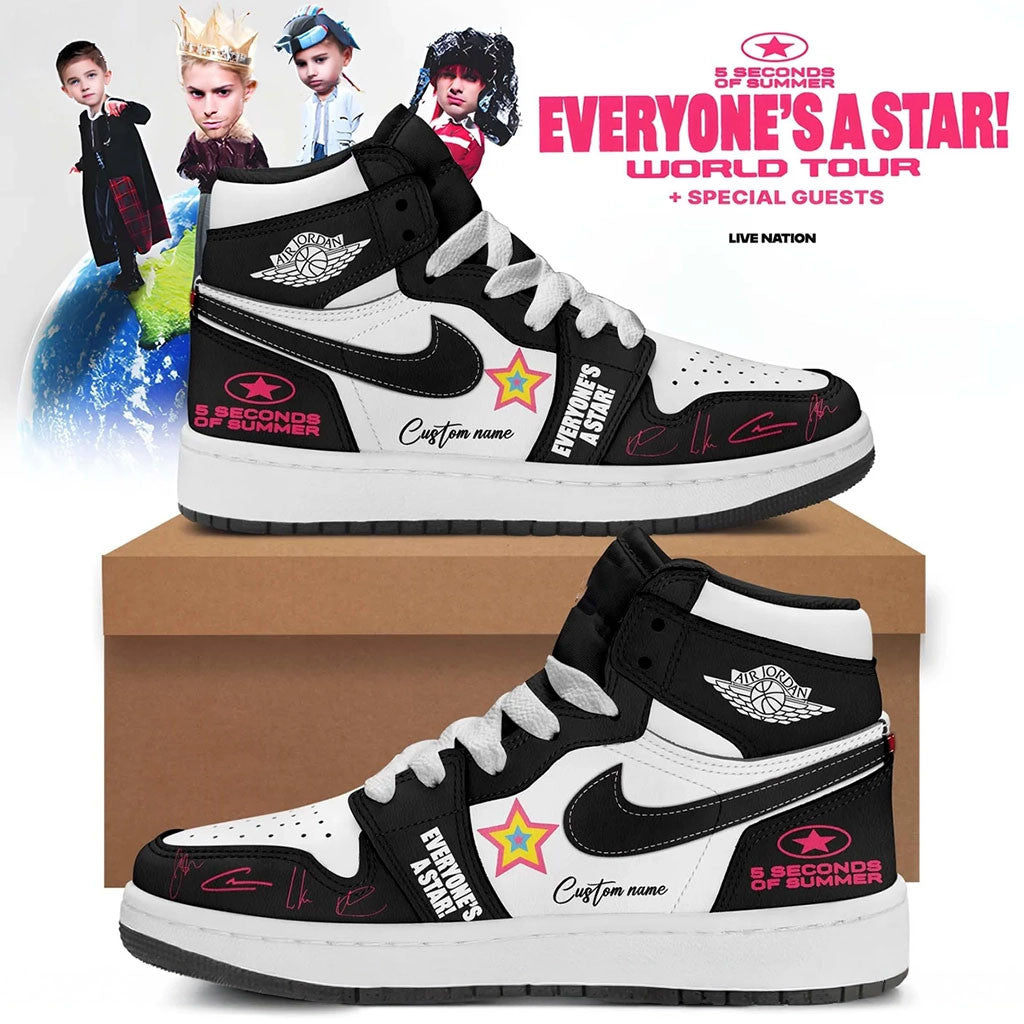 Personalized 5 Seconds Of Summer Merch 2026 5SOS Everyone's A Star Sneakers Present For Fans