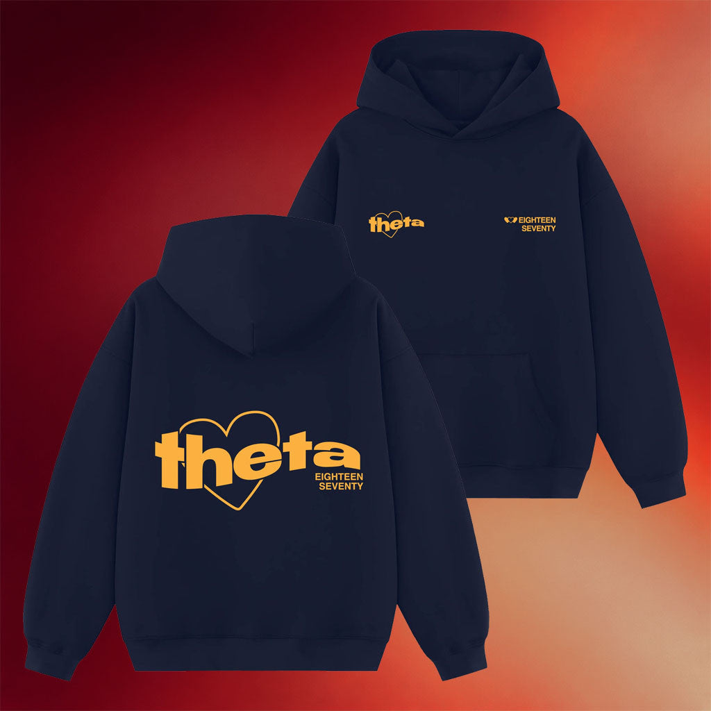 Kappa Alpha Theta Merch 2026 Lover Girl Sorority Hoodie Navy Present For Sisters