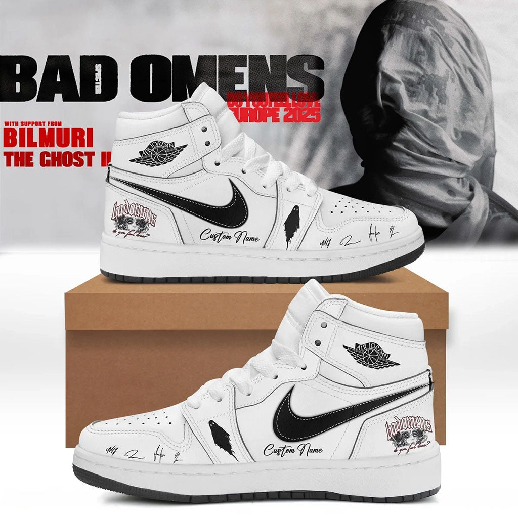 Personalized Bad Omens Do You Feel Love Tour Signed Sneakers Bad Omens Merch Concert Outfits