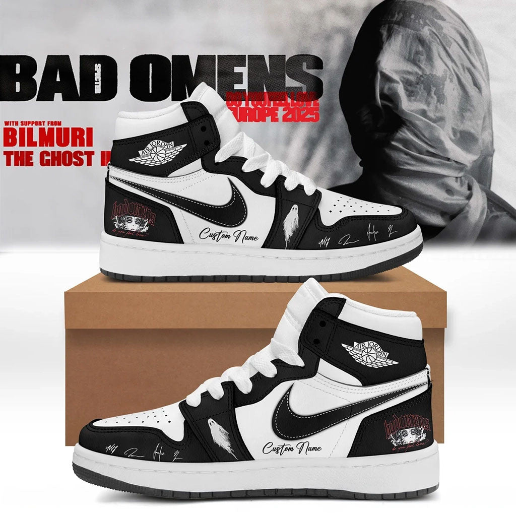 Personalized Bad Omens Do You Feel Love Tour Signed Sneakers Bad Omens Merch Gift For Band Fans