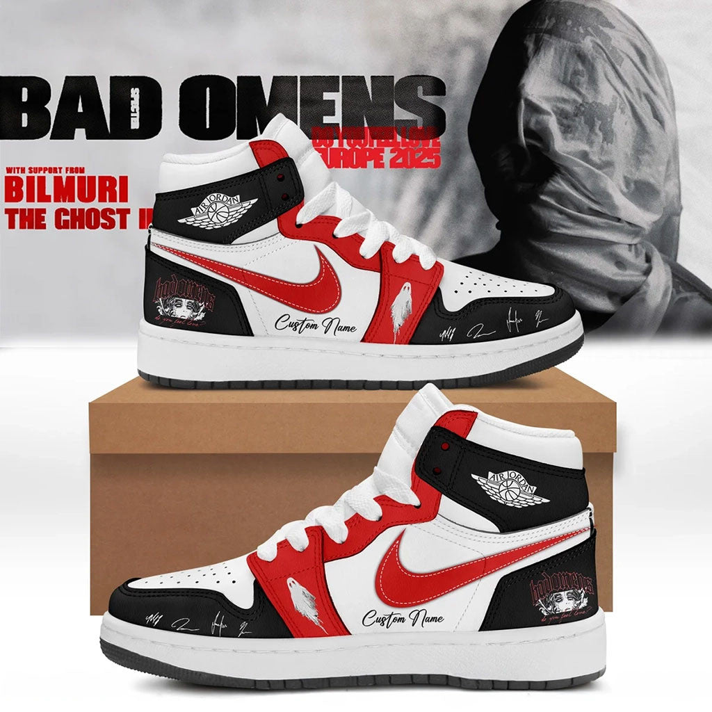 Personalized Bad Omens Do You Feel Love Tour Signed Sneakers Bad Omens Merch Gift For Brother