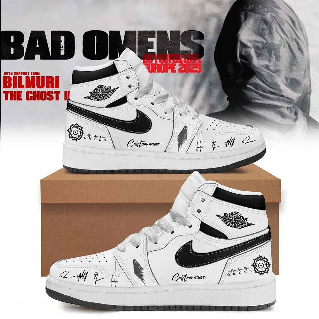 Personalized Bad Omens Do You Feel Love Tour Signed Sneakers Bad Omens Merch Meaningful Gifts