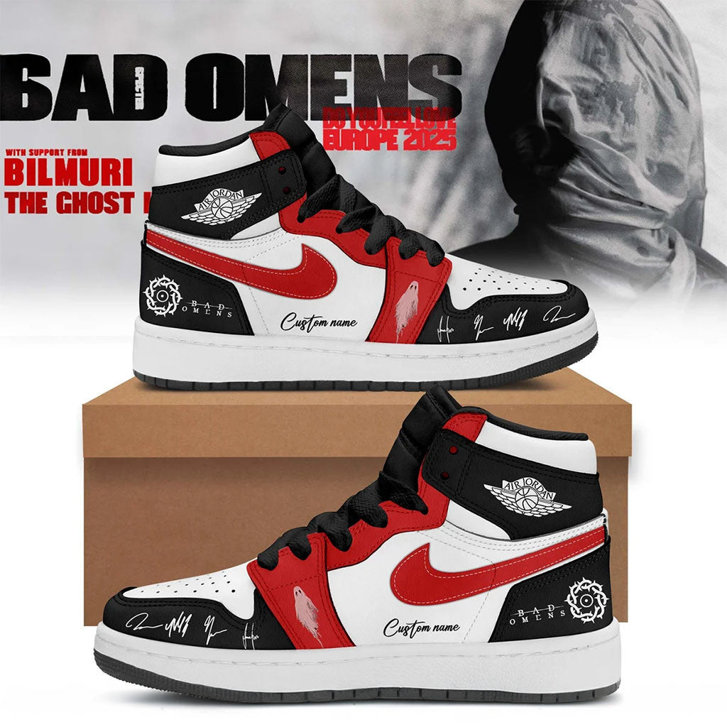 Personalized Bad Omens Do You Feel Love Tour Signed Sneakers Bad Omens Merch Music Fan Gear
