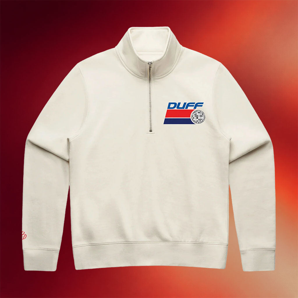 Hilary Duff Merch 2026 Duff Quarter Zip Sweatshirt Unique Gifts For Music Lovers