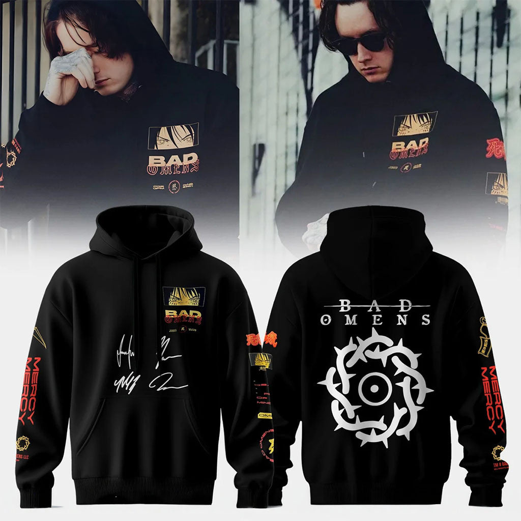 Bad Omens Merch 2026 Do You Feel Love Tour Signed Hoodie Gift Ideas For Music Lovers