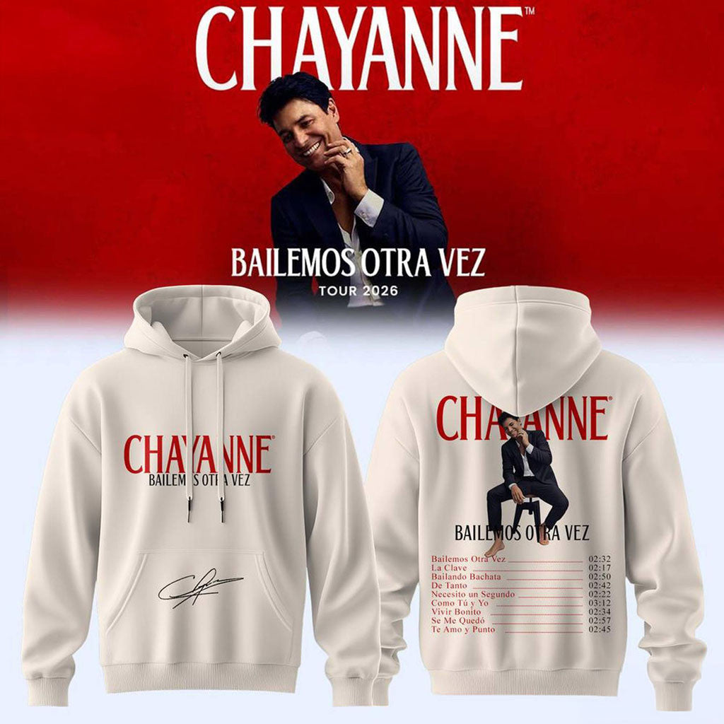 Chayanne Bailemos Otra Vez Tour 2026 Hoodie Chayanne Merch Gift Ideas For Music Lovers
