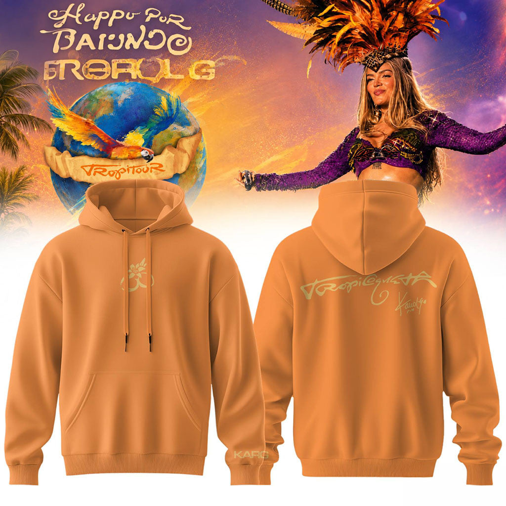Karol G Viajando Por El Mundo Tropitour Signature Hoodie Karol G Merch Gifts For Friends