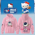 Toronto Blue Jays x Hello Kitty Day 2026 Hoodie Pink Jays Merch Gift Ideas For Baseball Fans