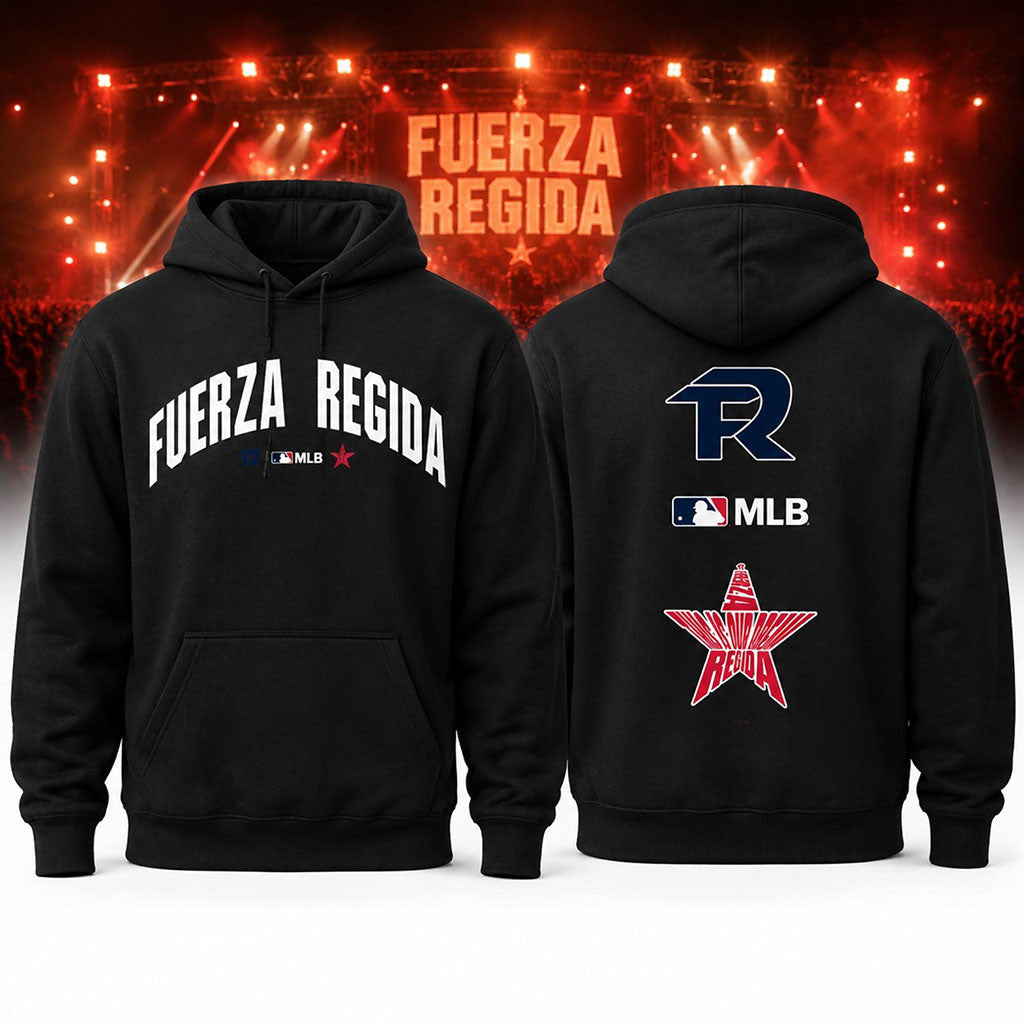 Fuerza Regida 2026 This Is Our Dream Tour BATTERMAN Black Hoodie Fuerza Regida Merch Fan Gear
