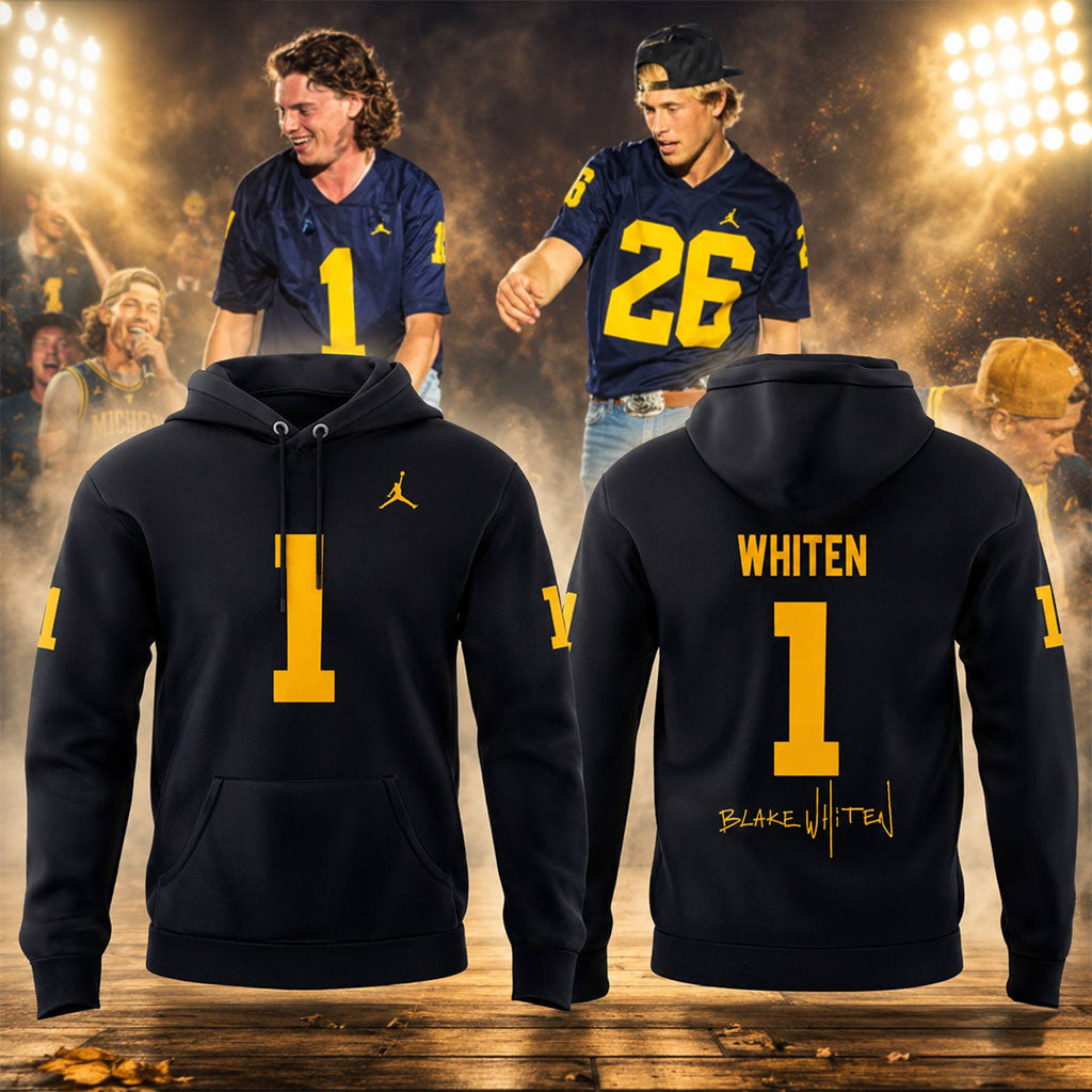 Michigan Wolverines x Morgan Wallen Still The Problem Tour 2026 Hoodie Whiten #1 Wolverines Merch