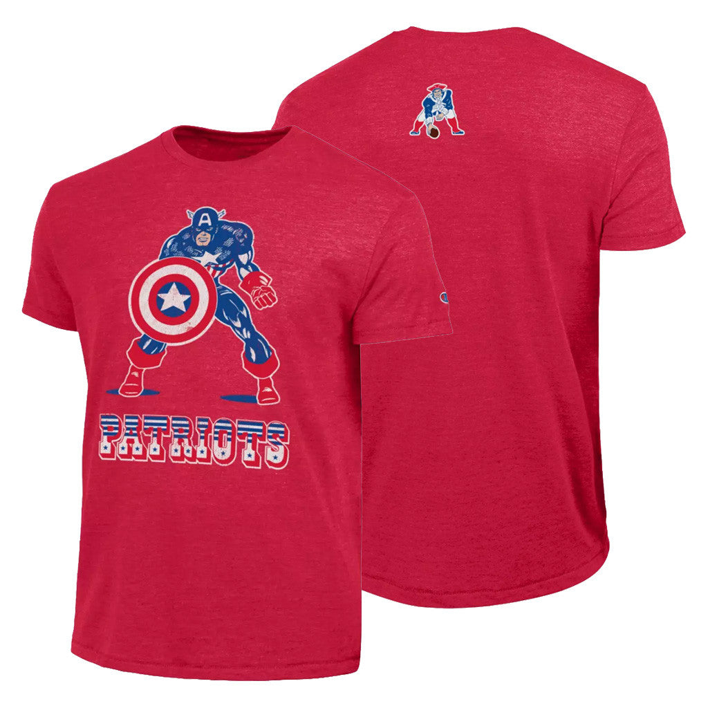 D X Football Champion Merch 2026 Captain America New England Patriots Shirt Football Fan Gifts