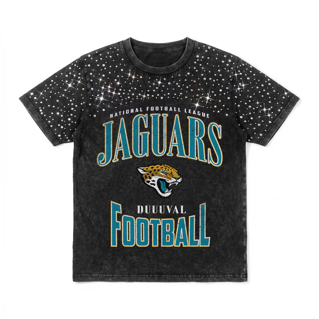 Jacksonville Jaguars Merch 2026 Jacksonville Jaguars Gameday Couture In the Zone T-Shirt Womens