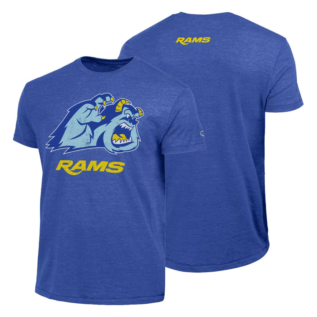 Los Angeles Rams Sulley T-Shirt D X Champion Football Collab Shirt LA Rams Merch Fan Gifts