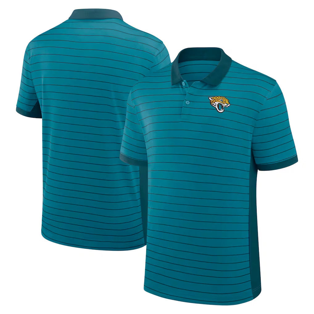 Jacksonville Jaguars Merch 2026 Jaguars Sideline Victory Stripe Polo Shirt Game Day Apparel