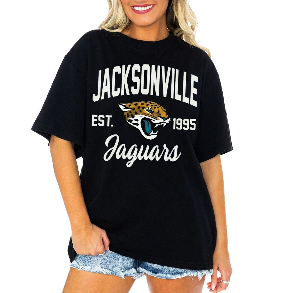 Jacksonville Jaguars Merch 2026 Jaguars Gameday Couture Tackle Titan T-Shirt Gift For Fans