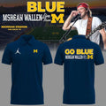 Morgan Wallen Go Blue Michigan Stadium Live From M July 2026 Navy Polo Shirt Morgan Wallen Merch