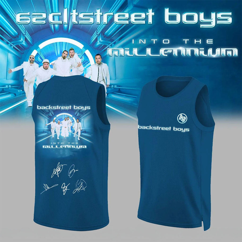 Backstreet Boys Into The Millennium Signed Basketball Jersey Backstreet Boys Merch 2026 Gifts