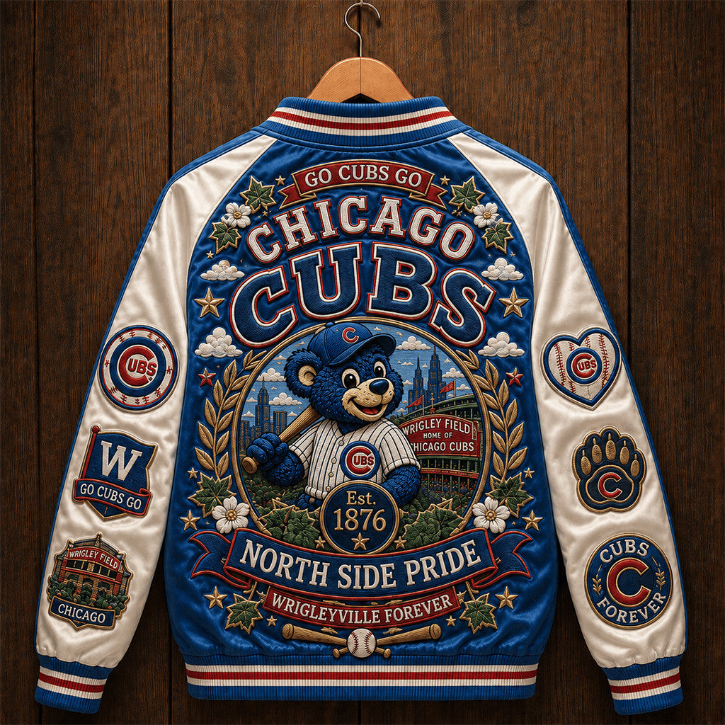 Chicago Cubs North Side Pride Varsity Jacket Cubs Merch Wrigleyville Game Day Gift