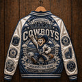 Dallas Cowboys America's Team Legends Live Here Varsity Jacket Cowboys Merch Game Day Gift