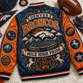 Denver Broncos Mile High Pride Varsity Jacket Broncos Merch Denver Game Day Gifts