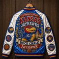 Kansas Jayhawks Rock Chalk Jayhawk Varsity Jacket Jayhawks Merch Game Day Gifts