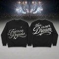 Black Fuerza Regida 2026 This Is Our Dream Tour DIAMANTE Sweatshirt Fuerza Regida Merchandise