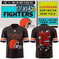 Cleveland Browns X Foo Fighters Take Over Tour 2026 Helmet Brown Football Jersey Browns Merch