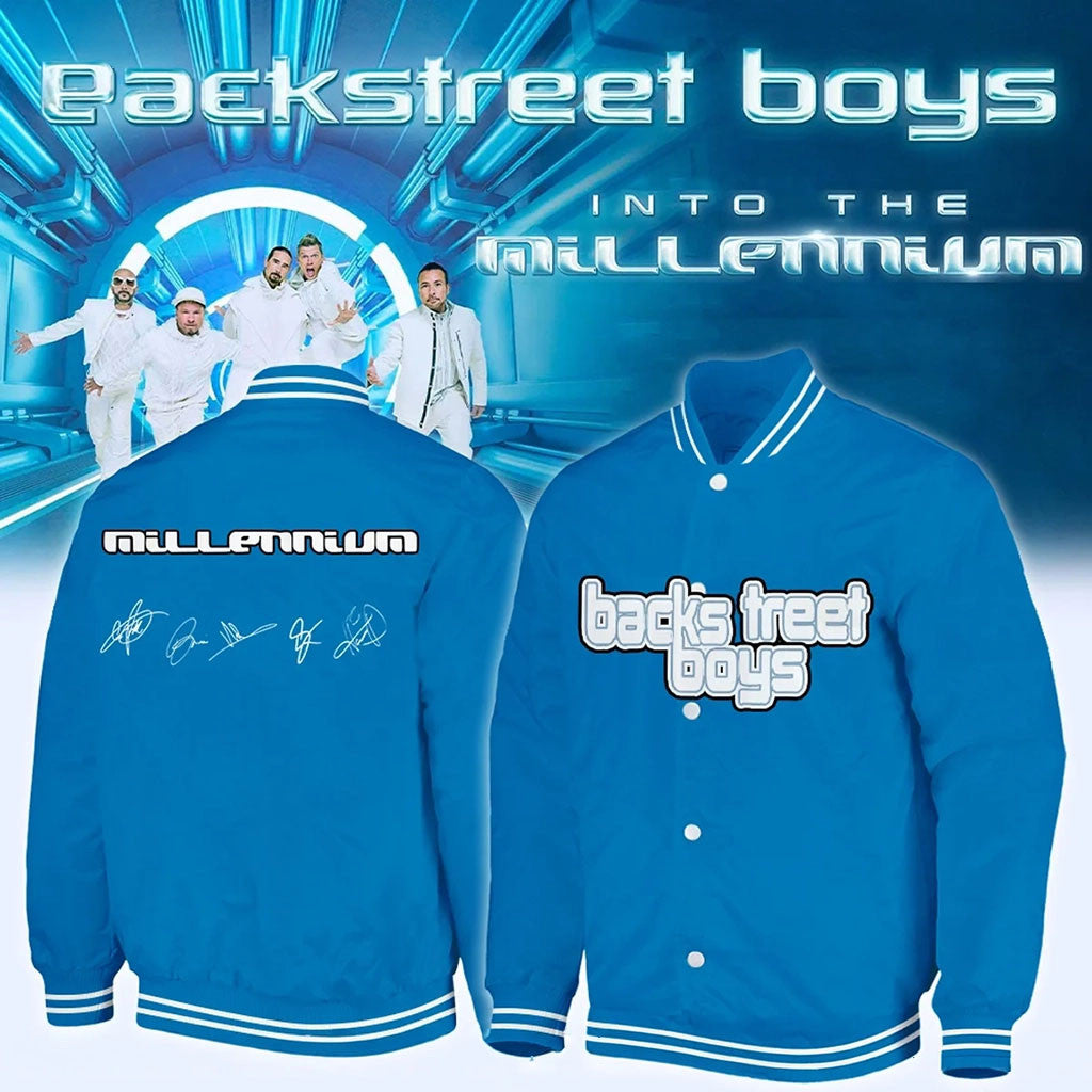 Backstreet Boys Into The Millennium Signature Bomber Jacket 2026 Backstreet Boys Merch Fan Gift