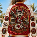 Kansas City Chiefs Kingdom Built on Tradition Varsity Jacket Chiefs Merch Gifts For Football Fan - Merchluma