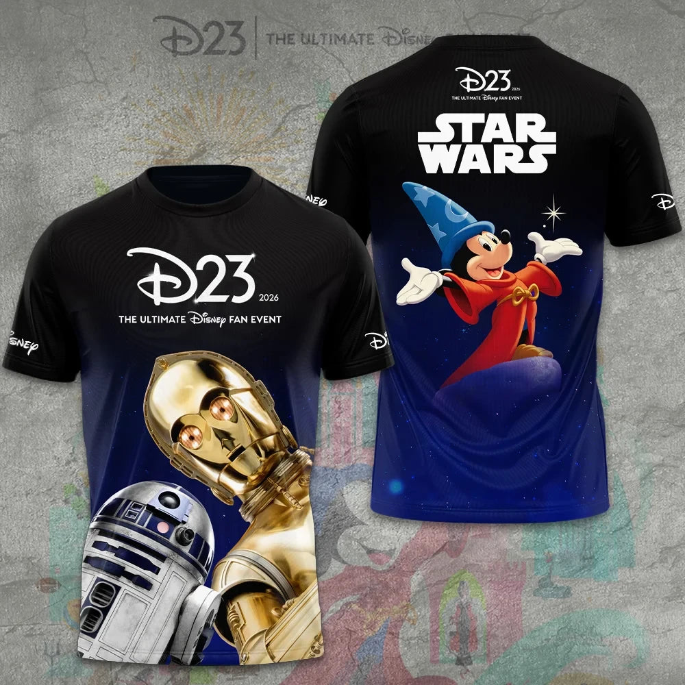 D23 x Star Wars Merch 2026 Ultimate Fan Event Shirt Fantasia Mickey Mouse Graphic T-Shirt Gifts - Merchluma