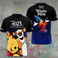 D23 x Winnie The Pooh Merch Mickey Mouse Castle Celebration T-Shirt Gifts For Fans - Merchluma