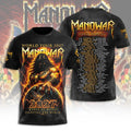 Manowar Kings Of Metal T-Shirt 2027 World Tour Heavy Metal Band Graphic Tee Manowar Merch - Merchluma