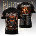 Manowar Merch Kings Of Metal World Tour 2027 T-Shirt Heavy Metal Rock Band Concert Tee - Merchluma