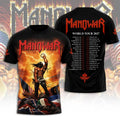 Manowar World Tour 2027 Shirt Fighting The World Heavy Metal Music Graphic Tee Manowar Merch - Merchluma