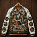 Miami Hurricanes The U Storm Pride Varsity Jacket Hurricanes Merch Miami Game Day Gift - Merchluma