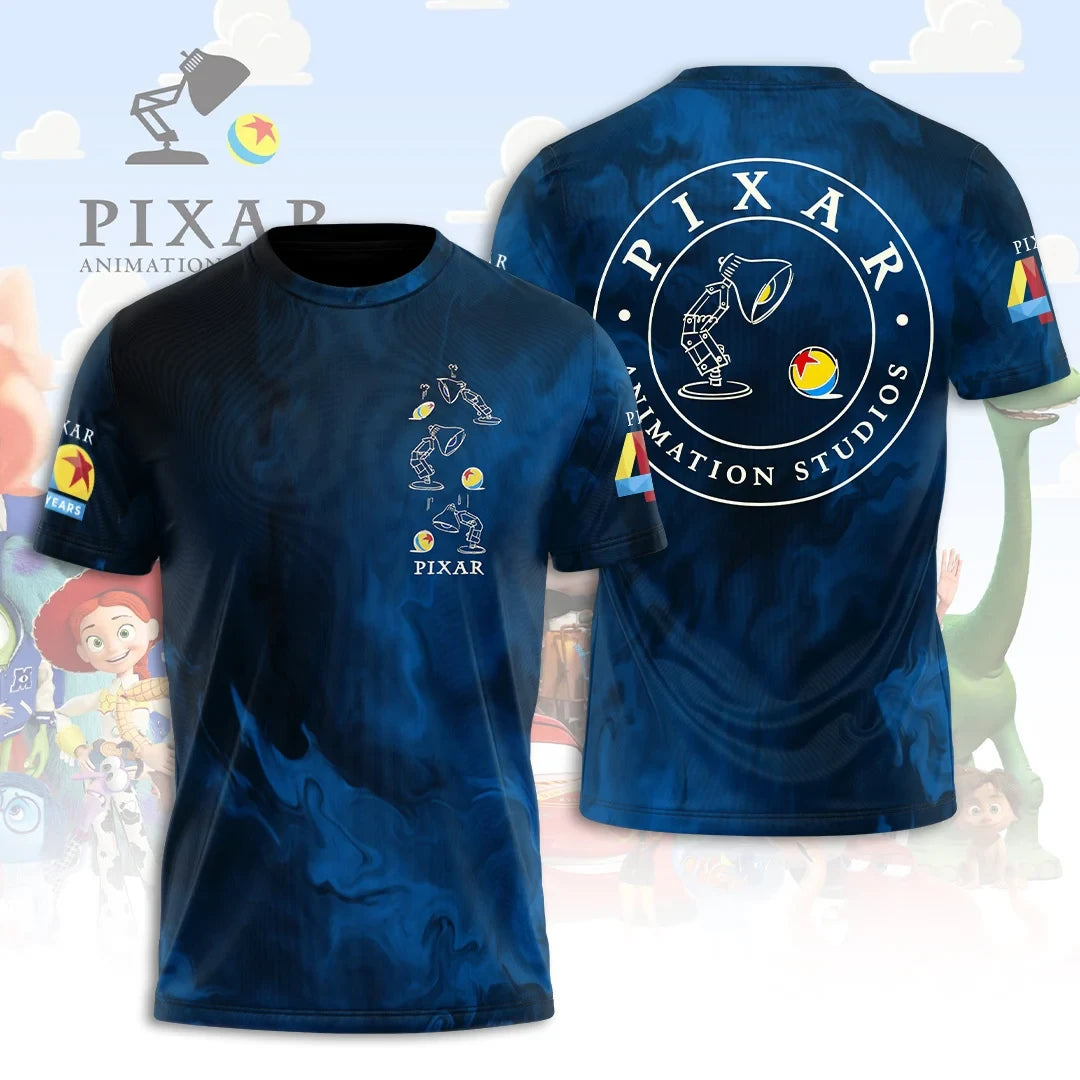 Pixar Animation Studios 40th Anniversary T-Shirt Luxo Jr Lamp Movie Fan Graphic Shirt - Merchluma