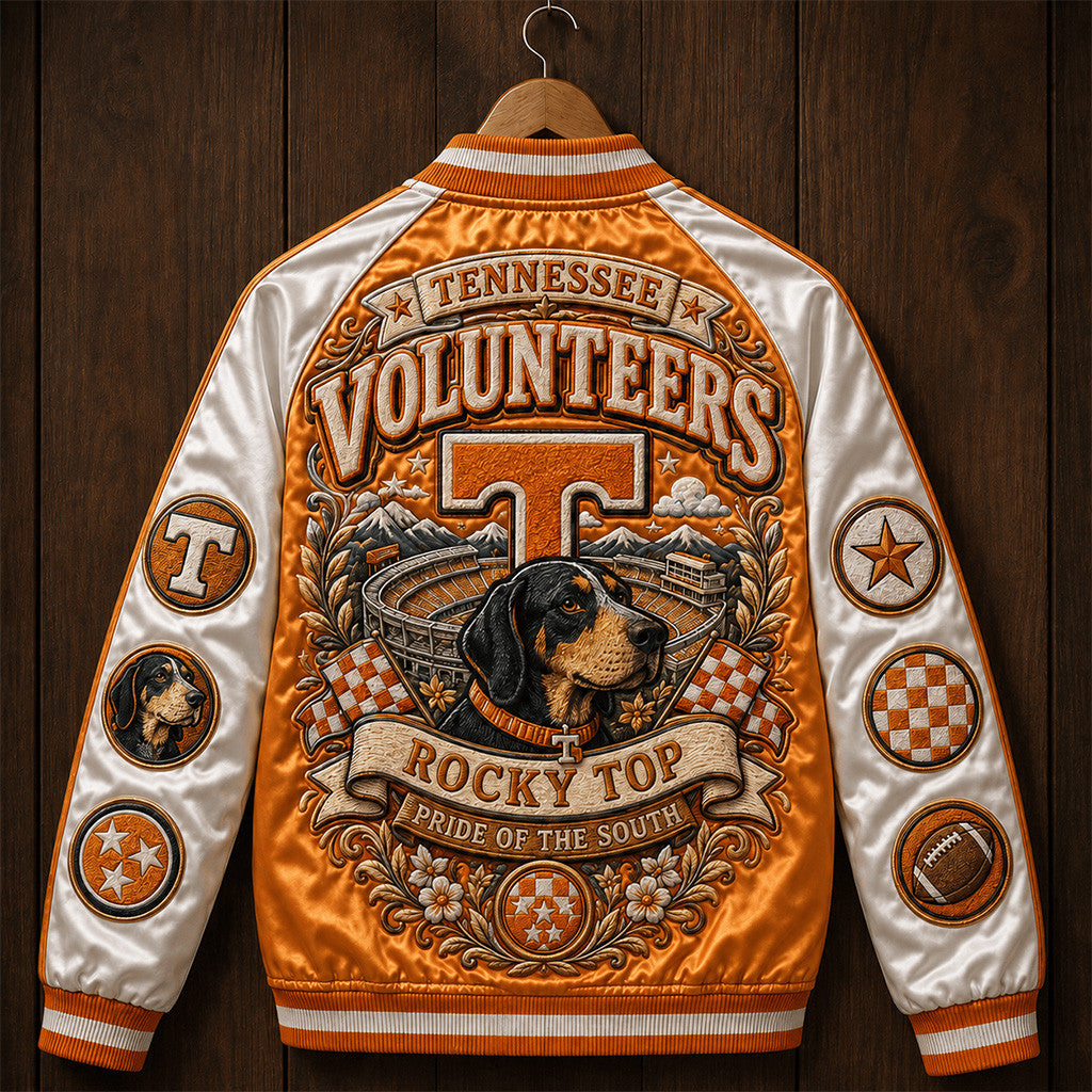 Tennessee Volunteers Rocky Top Pride Of The South Varsity Jacket Vols Merch Game Day Gift - Merchluma