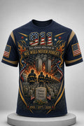 Remember 911 For Those Who Ran In We Will Never Forget Shirt Patriot Day T-Shirt Dad Gifts - Merchluma
