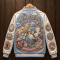 Wonderland We're All Mad Here Jacket Easter Day Apparel Gifts For Girlfriend - Merchluma